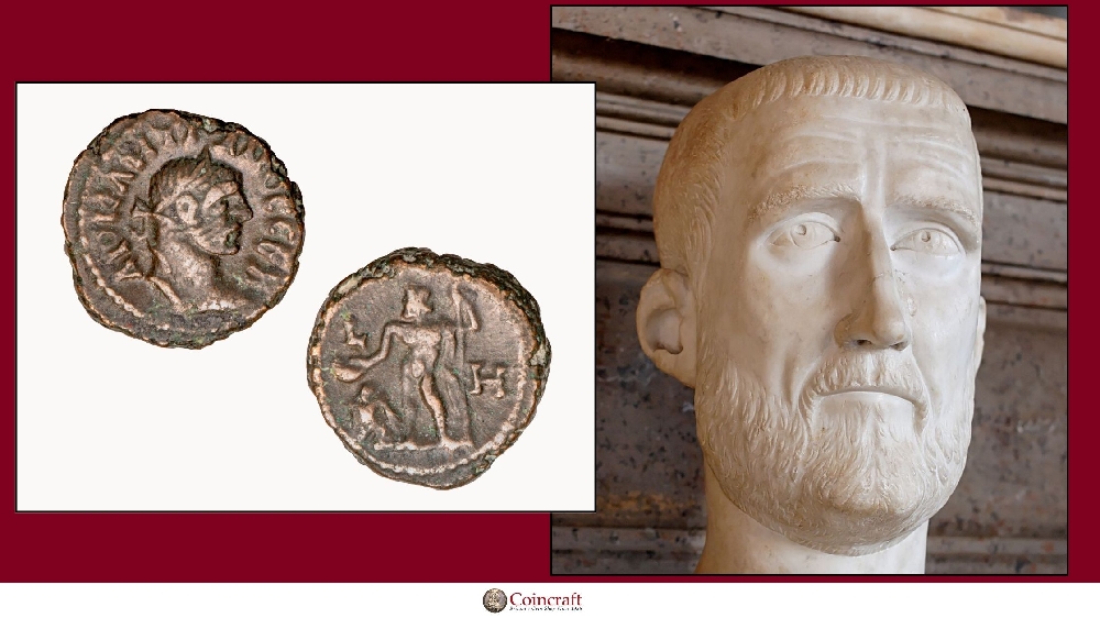 Potin Tetradrachm Coin Featuring Emperor Marcus Aurelius Probus (c. 276 – 282) - Coincraft
